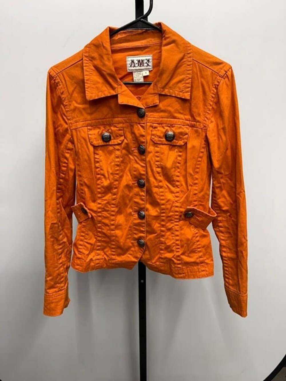 AMI Vintage Orange Button Up Jacket